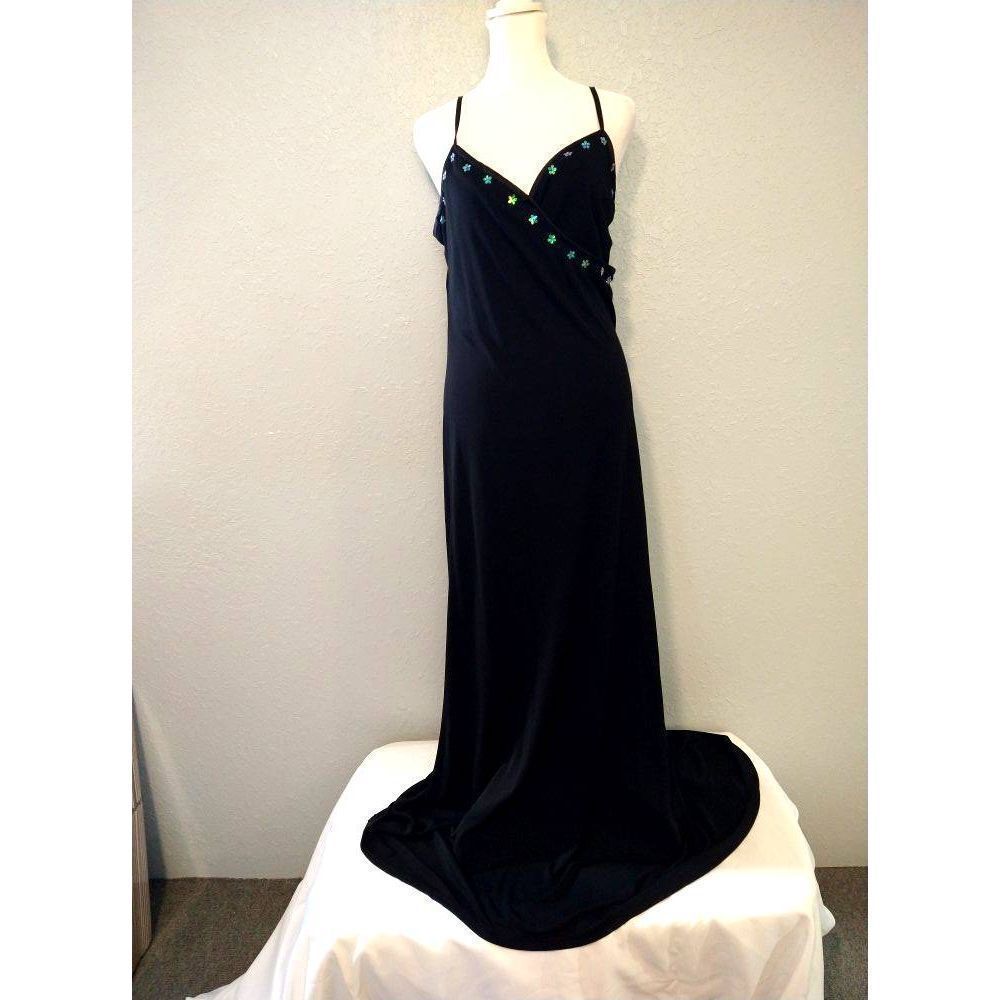 Lauren Ralph Lauren green label black dress size large